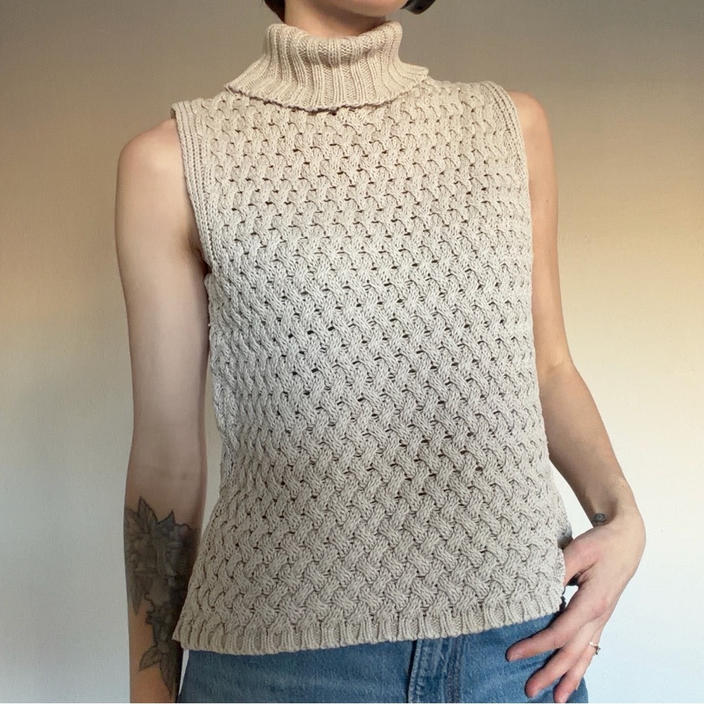 Sonoma Cream Knit Tank Top